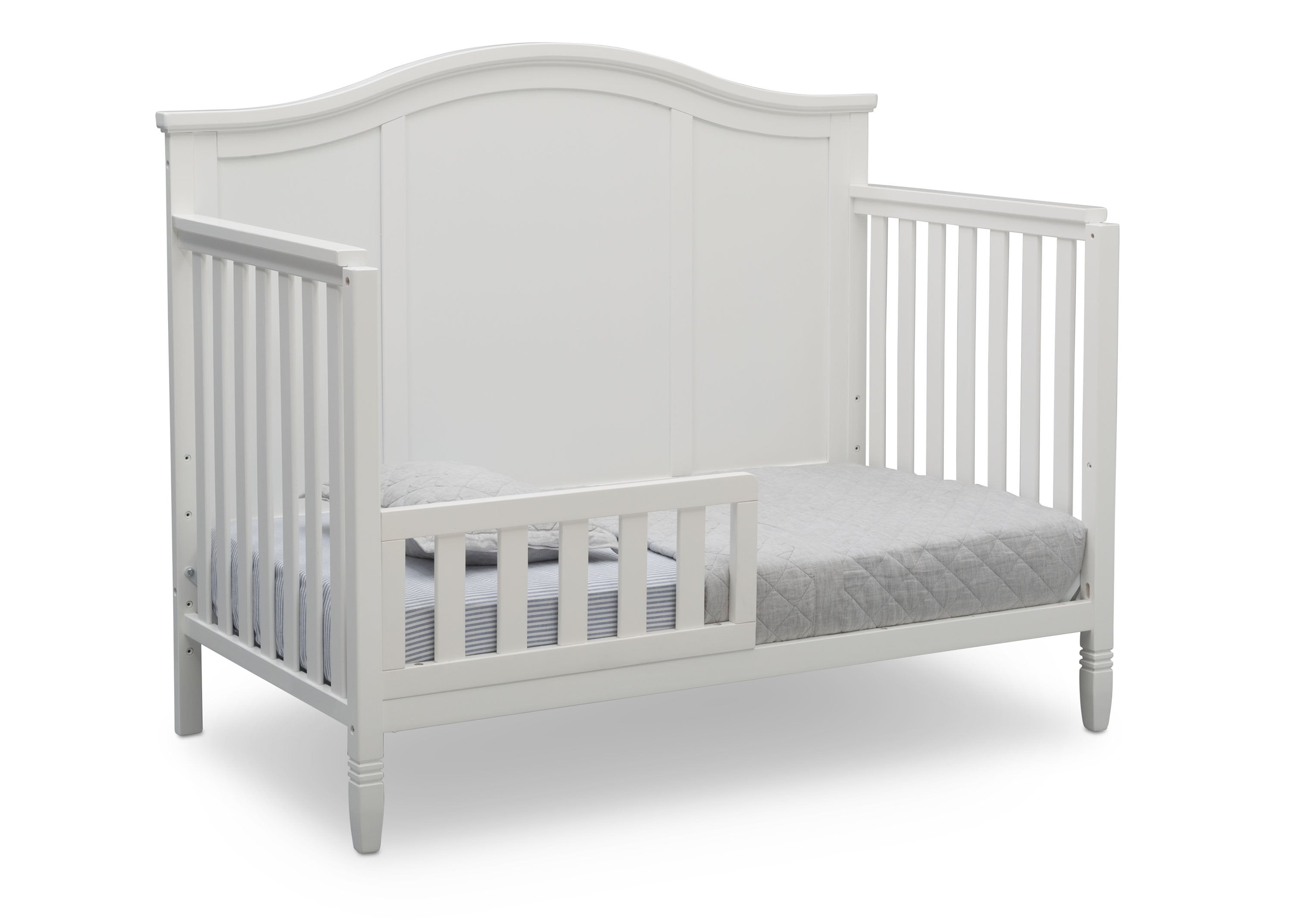 Madrid 5-in-1 Convertible Baby Crib - Toddler Bed, Daybed & Full Size Bed - Nursery Furniture for Boys & Girls - Perfect for Newborn to Teen Years