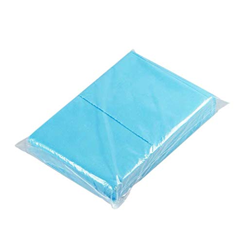 **Heallily Disposable Bed Roll Cover - 10 Pcs Nonwoven Bed Sheets for Salon, Massage, Facial & Wax SPA - Blue Disposable Paper Bedding - Ideal for Hygiene & Comfort in Spas, Clinics & Home Use**