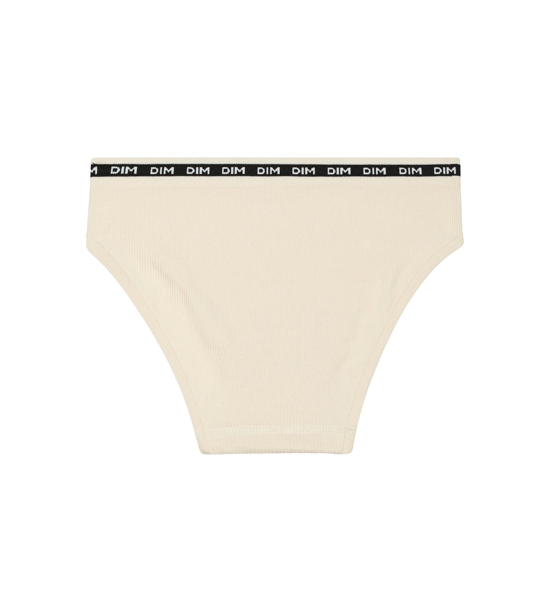 Dim Icons Beige Ribbed Fabric Slip for Girls with Black Belt - Perfect for School, Parties, and Everyday Wear