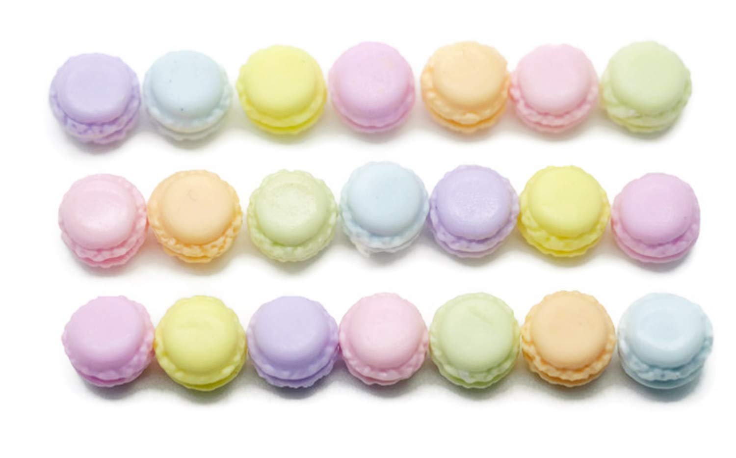 21 Pcs French Macaron Miniature Dollhouse Food - Tiny Bakery Decor for Doll Kitchens, Tea Parties & DIY Miniature Scenes