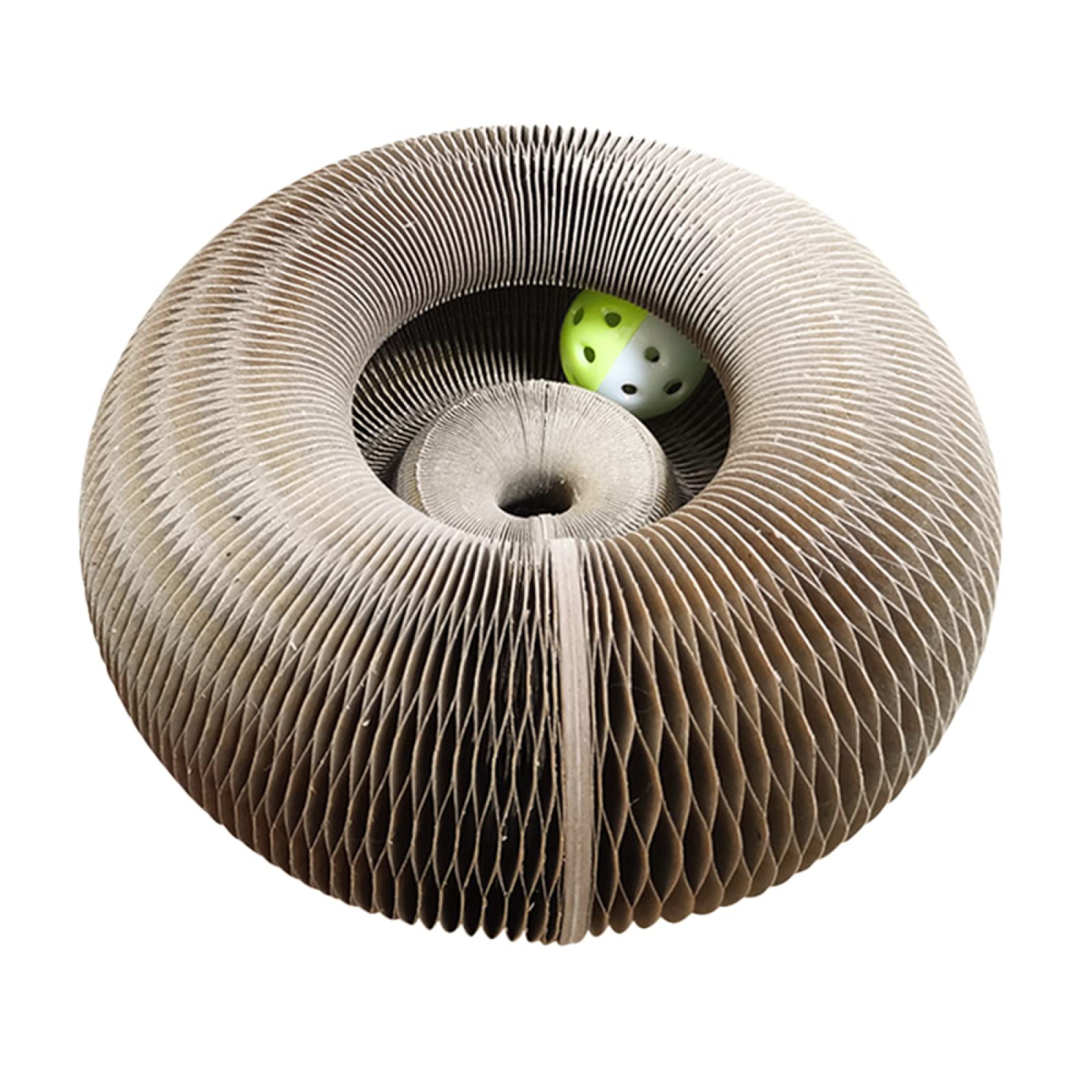 Yushifa Magic Organ Cat Scratch Board with Ball - Durable Corrugated Cat Scratching Toy for Kittens, Cat Climbing Frame & Grinding Claw - Perfect for Indoor Play & Furniture Protection