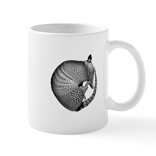 White - Sleeping Armadillo Mug
