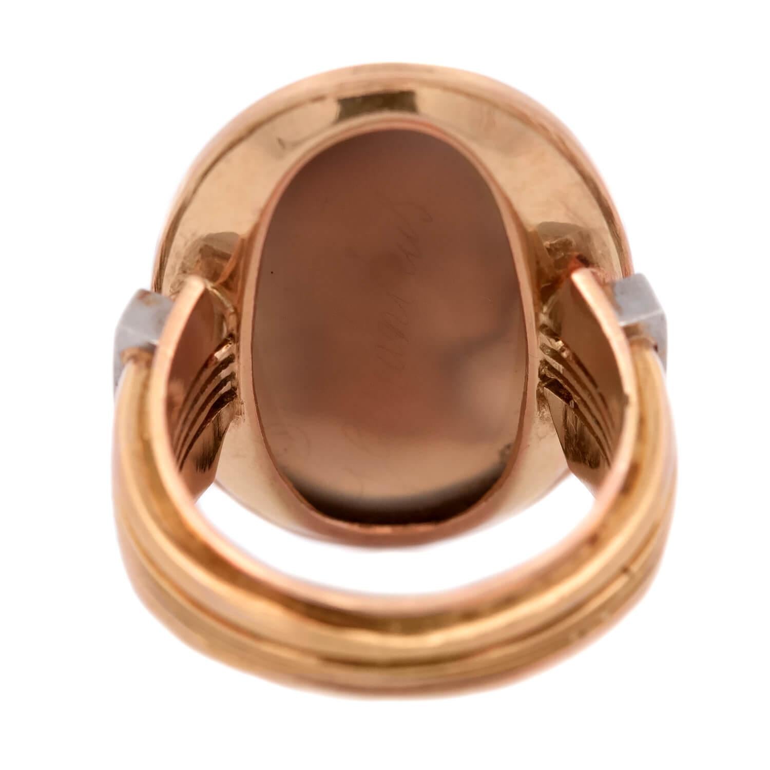 Antique Victorian 18K Gold Sardonyx Cameo Ring - Elegant Hand-Carved Jewelry for Women, Perfect for Weddings, Anniversaries & Special Occasions