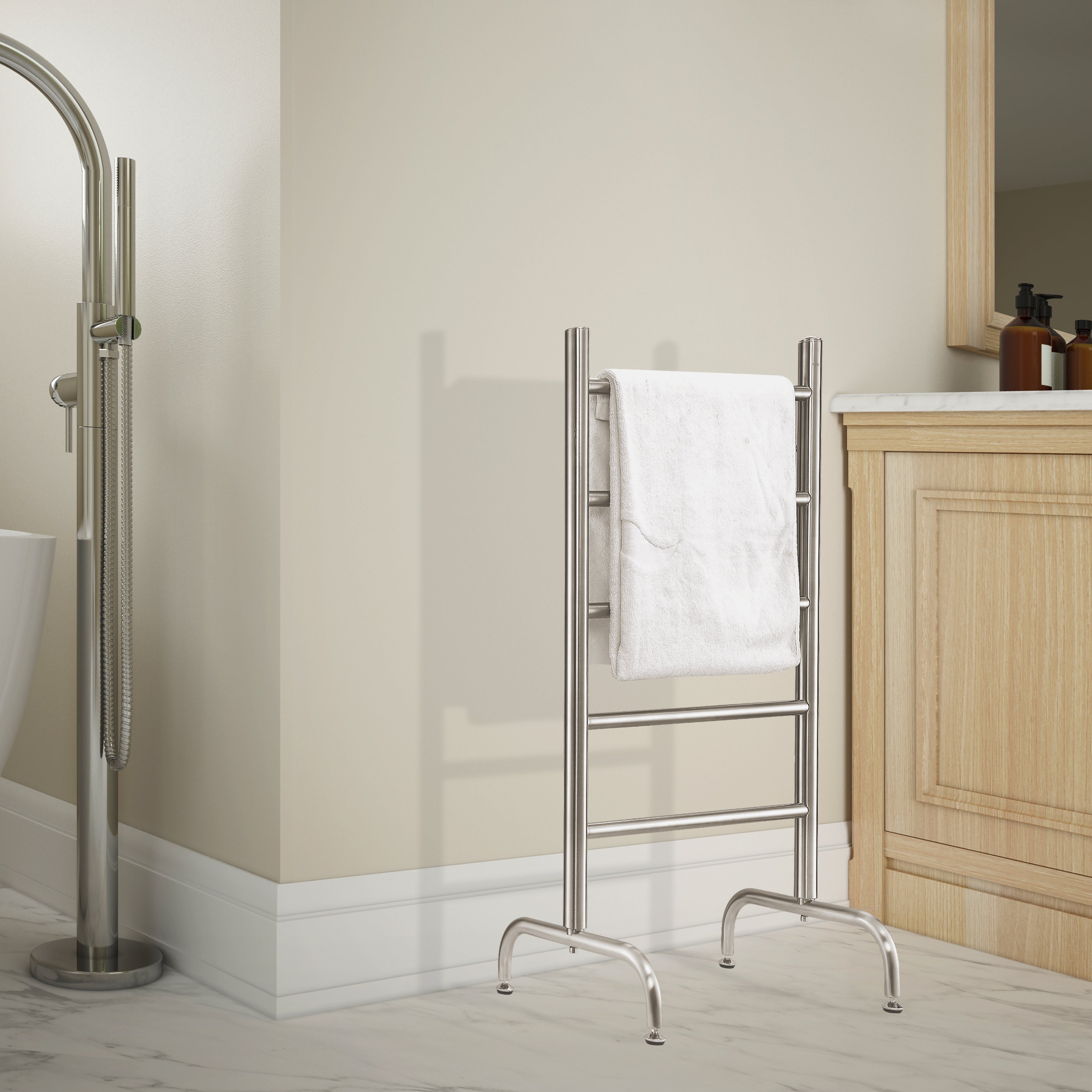 3-in-1 Electric Towel Warmer & Bathroom Heater - Fast Heating for Spa, Baby Care & Luxury Bathroom Experience