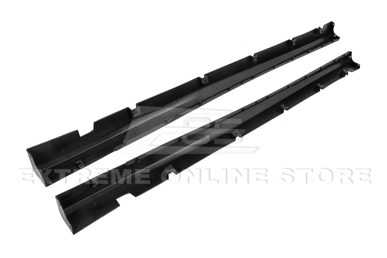 2011-Present Dodge Charger Base & SRT Models Replacement Side Skirt Rocker Panel Pair - OEM Style Polypropylene Primer Black | Perfect for Car Restoration, Body Kit Upgrades & Custom Modifications
