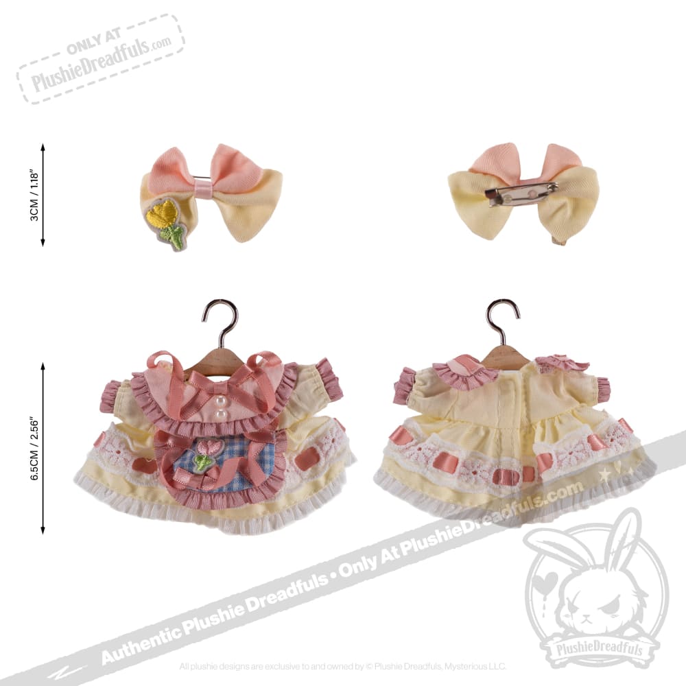 Mini Plush Outfit Tulipcore Dress - Soft & Cute Baby Girl Dress for Special Occasions & Photo Shoots