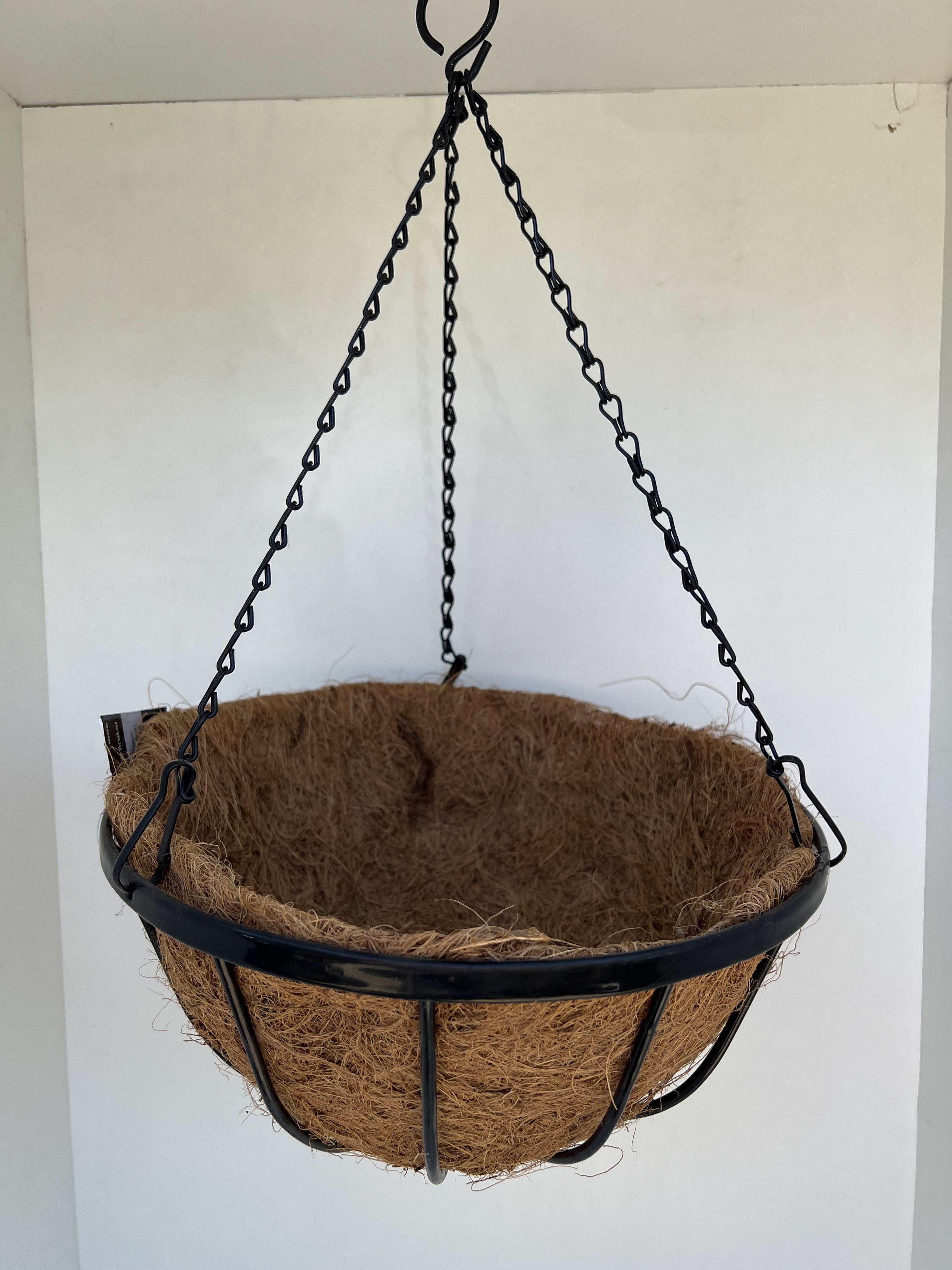 Cathedral Hanging Basket with Liner - Decorative Flower Pot for Indoor/Outdoor Plants - Perfect for Patio, Garden, and Home Decor