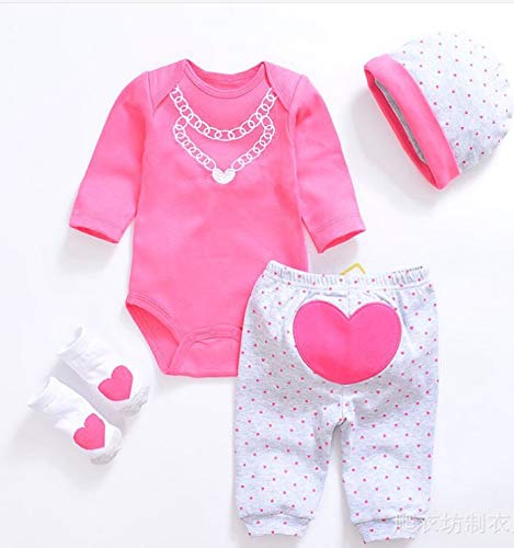 Pedolltree Pink Reborn Doll Clothes for 20-22 Inch Baby Dolls - Soft Outfit for Reborn Girl Dolls | Perfect for Playtime, Collecting & Photography
