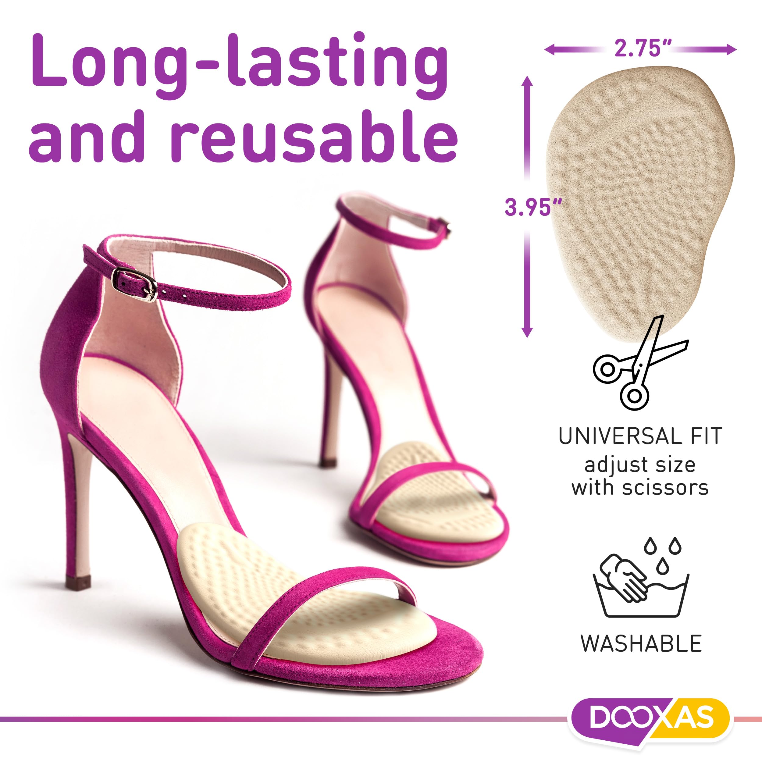 Comfortable Metatarsal Pads for Women - 2 Pack Ball of Foot Cushions for High Heels | Pain Relief & Support for High Heel Shoes | Perfect for Work, Parties & Special Occasions