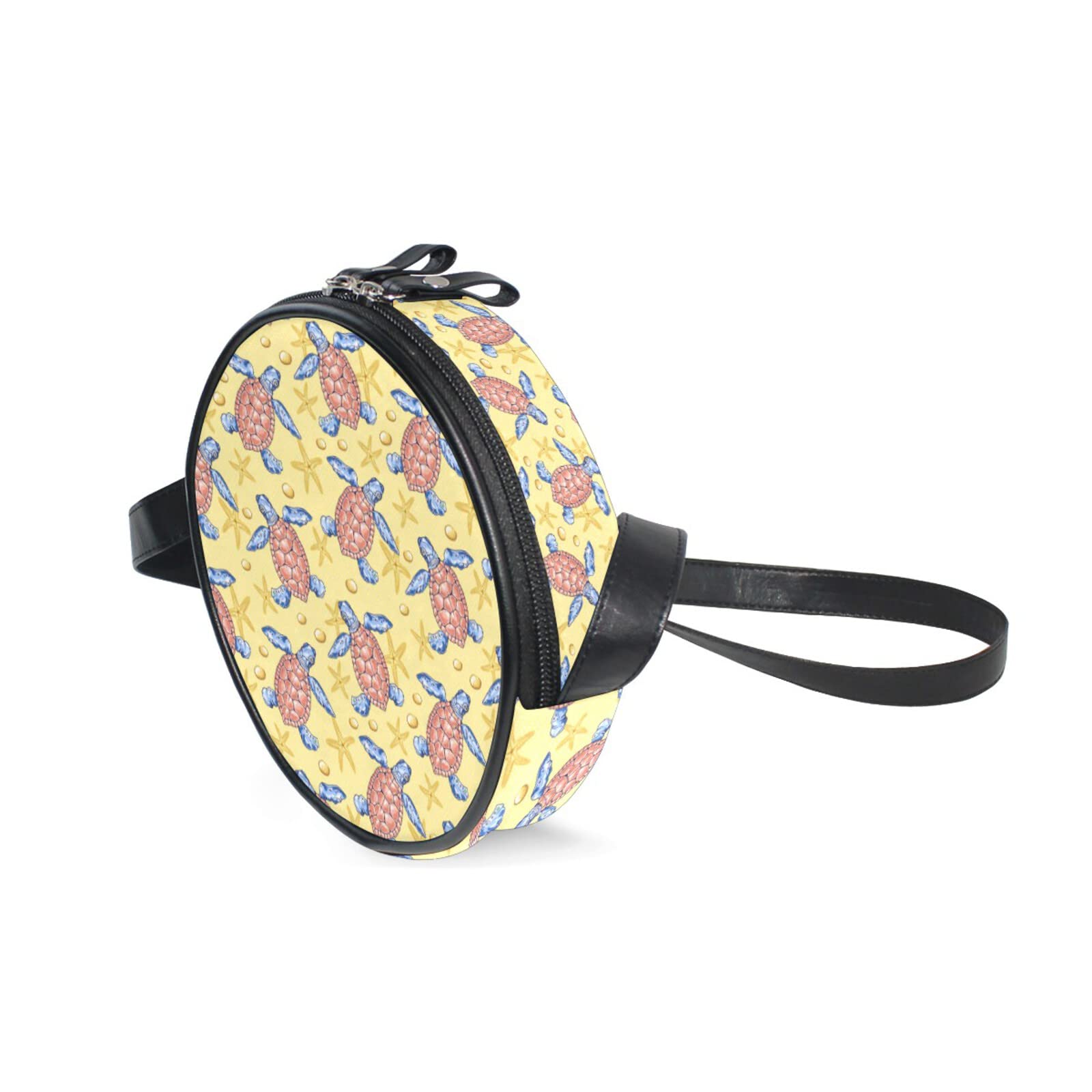 Koala Bear Bamboo Crossbody Bag for Women - Stylish Designer Shoulder Handbag, Small Round Canvas Purse - Perfect for Casual Outings, Travel & Daily Use
