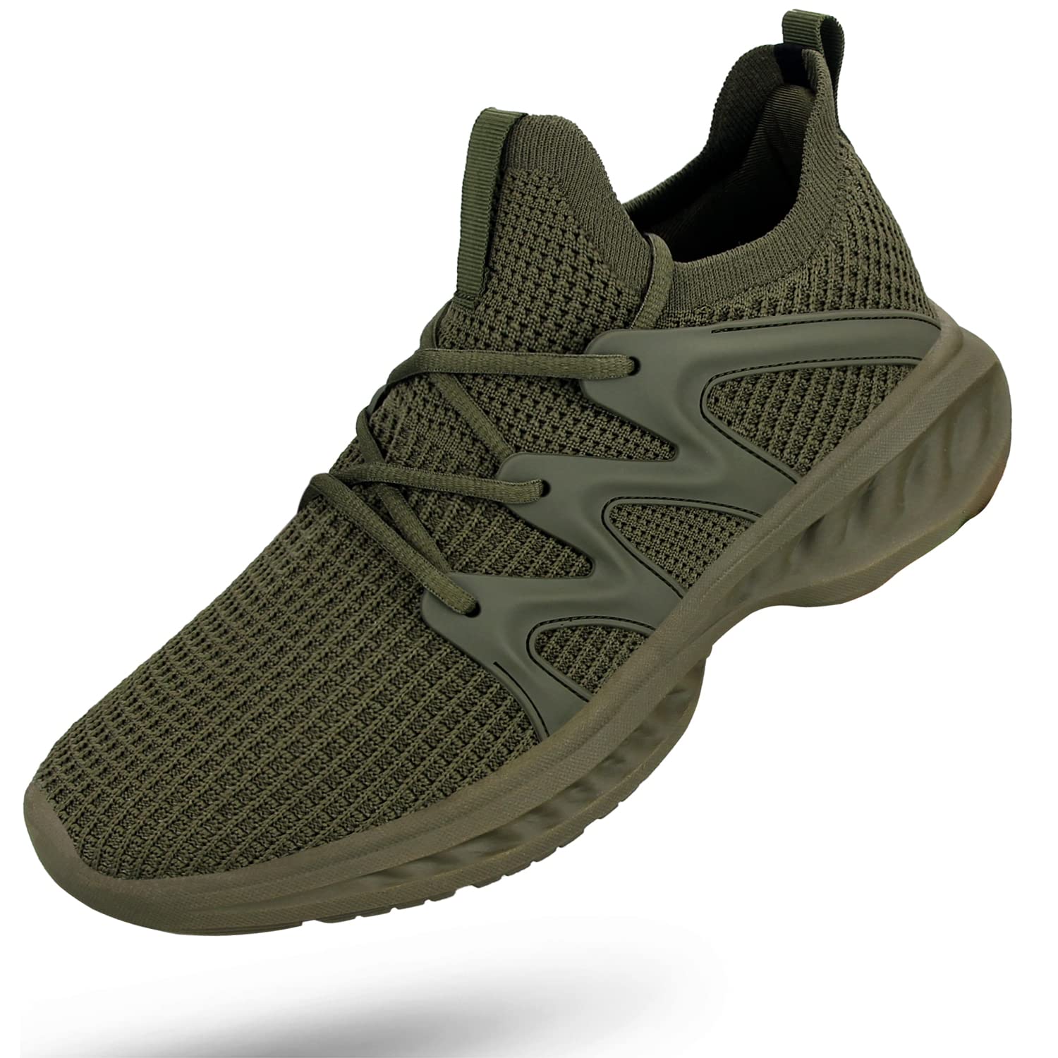 PUJCS Men's Slip-On Walking Shoes - Lightweight Breathable Non-Slip Running Sneakers for Gym, Tennis & Casual Wear | Perfect for Workouts, Daily Walking & Active Lifestyles