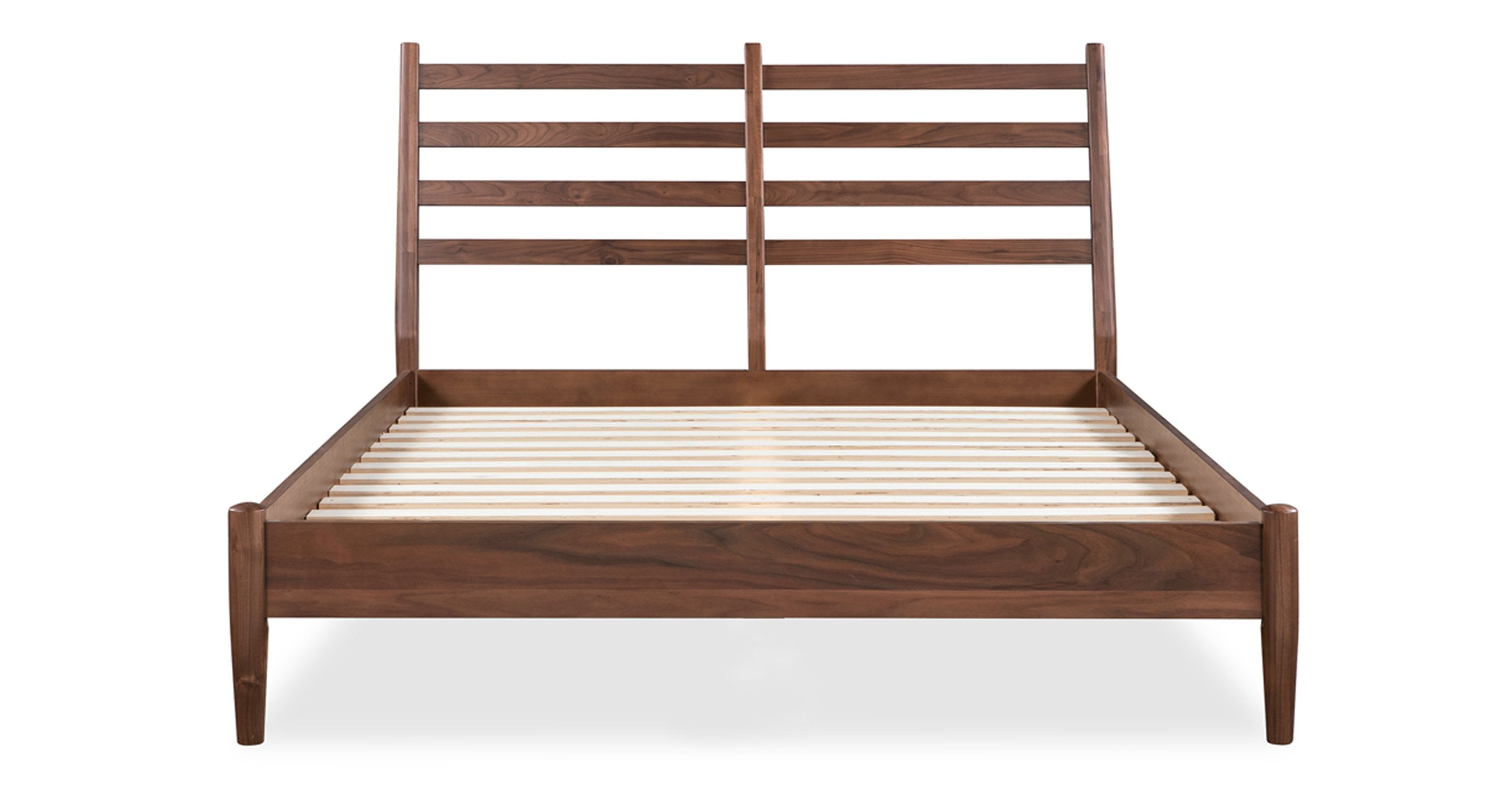 Luxury Truro Bed Frame with Premium Leather Cushions - Queen Size Modern Platform Bed for Master Bedroom, Guest Room & Home Decor