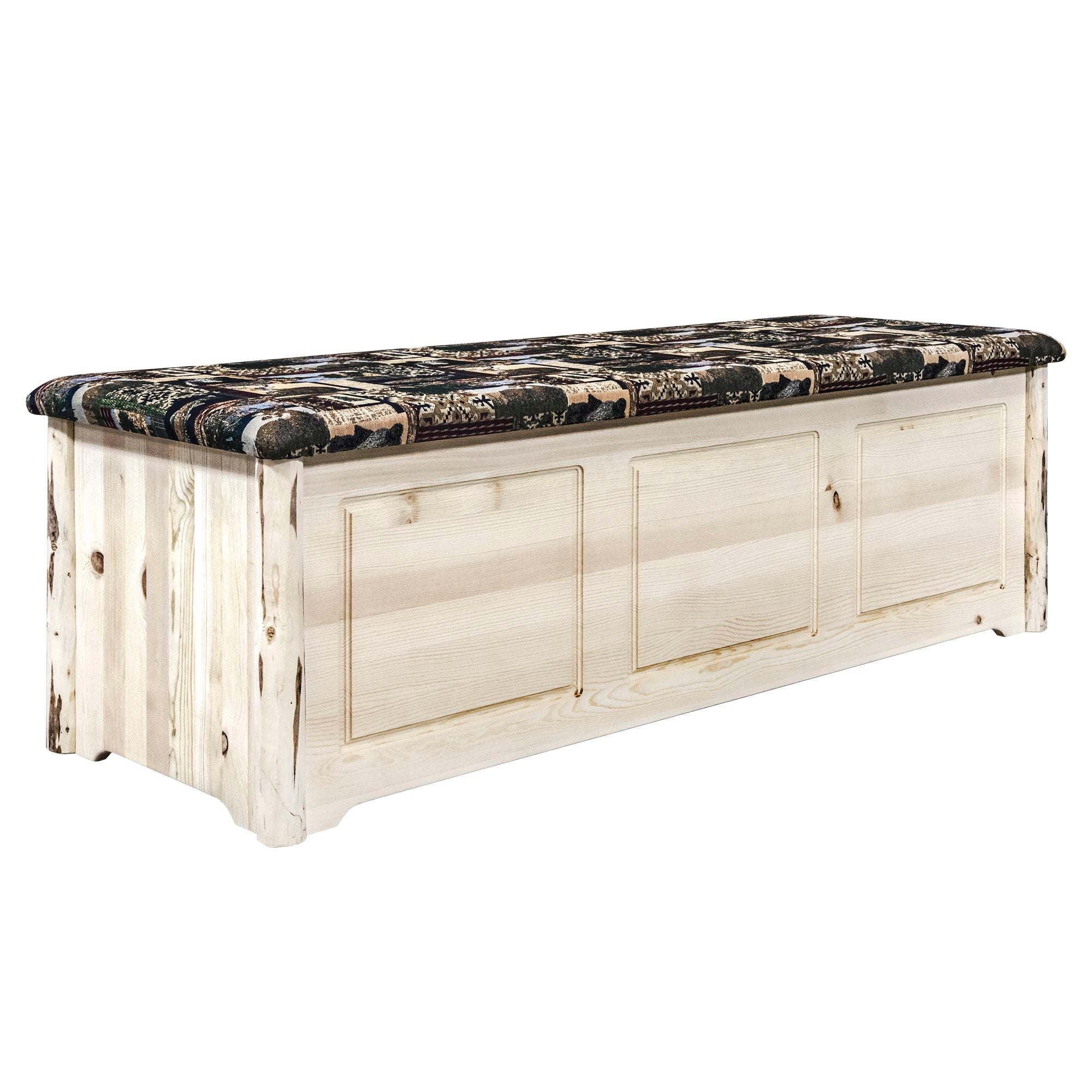 Montana Upholstered Blanket Chest - Stylish Storage for Blankets, Linens & Bedding - Perfect for Bedroom, Living Room & Home Decor