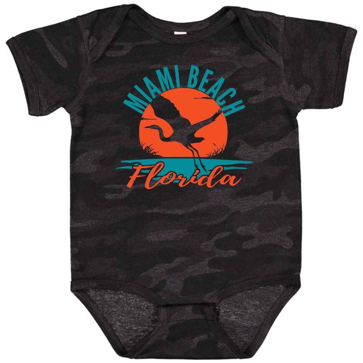 Inktastic Miami Beach Florida Vacation Trip Baby Bodysuit - Cute Florida Souvenir Outfit for Infants & Toddlers - Perfect for Beach Trips, Family Photos & Vacation Memories