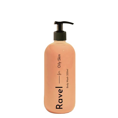 Ravel Customized Body Wash for Oily Skin - Deep Cleansing Shower Gel for Men & Women, Exfoliates & Reduces Dark Spots & Back Acne, Promotes Soft Smooth Glowing Skin (200ml) - Perfect for Daily Shower Routine & Acne-Prone Skin Care