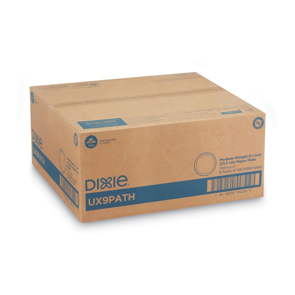 Dixie UX9PATH Mediumweight Paper Plates 8.5