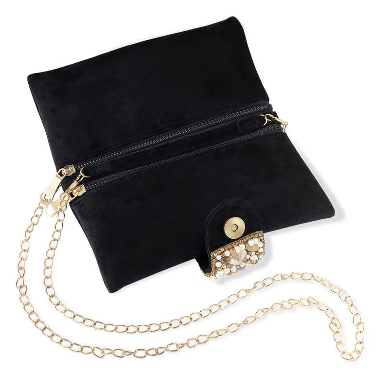 Aheli Handmade Women's Clutch Purse - Elegant Evening Bag for Bridal, Party & Special Occasions | Perfect Gift for Women