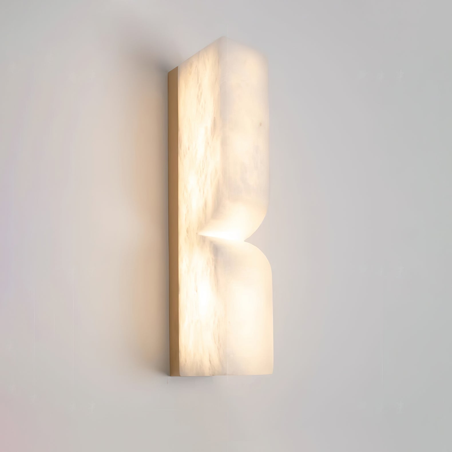 Alabaster Essence Wall Sconce - Elegant Handcrafted Light Fixture for Bedroom, Living Room & Hallway Decor - Perfect for Ambient Lighting and Home Interior Design
