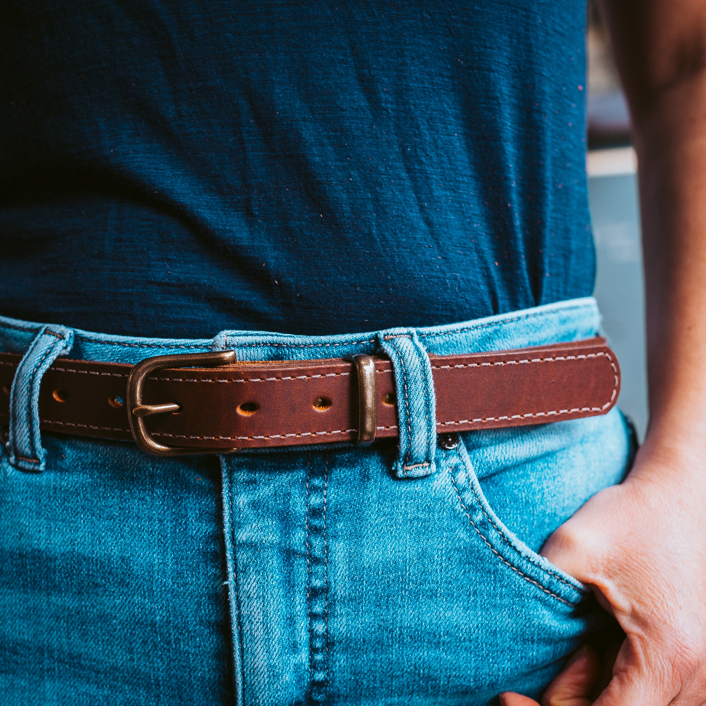 Premium Leather Vanguard Belt for Men | Genuine Leather Dress & Casual Belt | Perfect for Office, Wedding & Everyday Wear