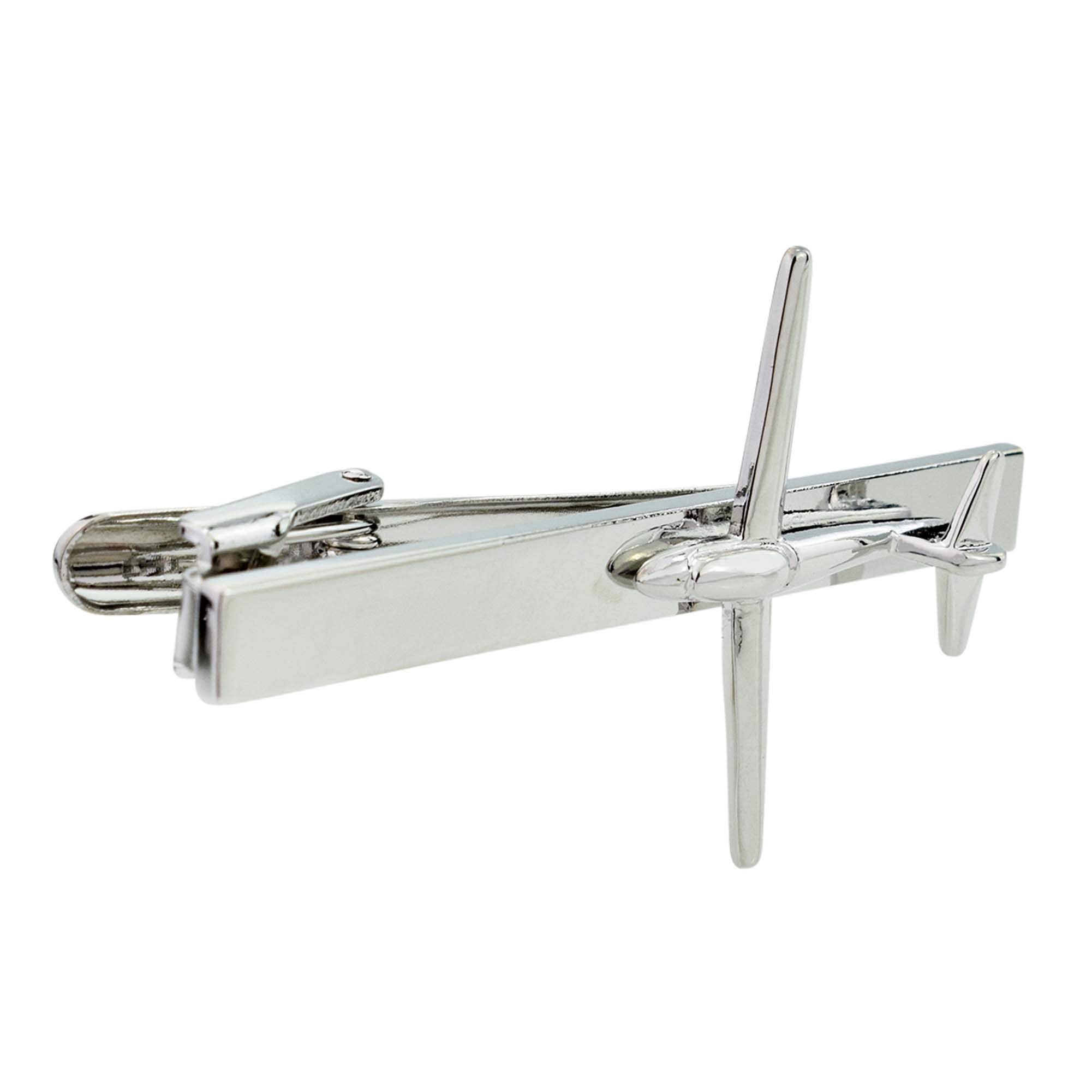 Elegant Glider Lapel Tie Clip for Men - Stainless Steel Tie Bar with Gift Box - Perfect for Weddings, Business Meetings & Formal Events