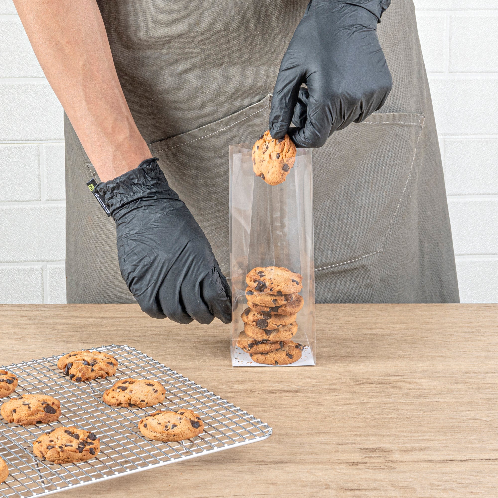 Clear Plastic Gusset Bags with Flat Bottom - 3