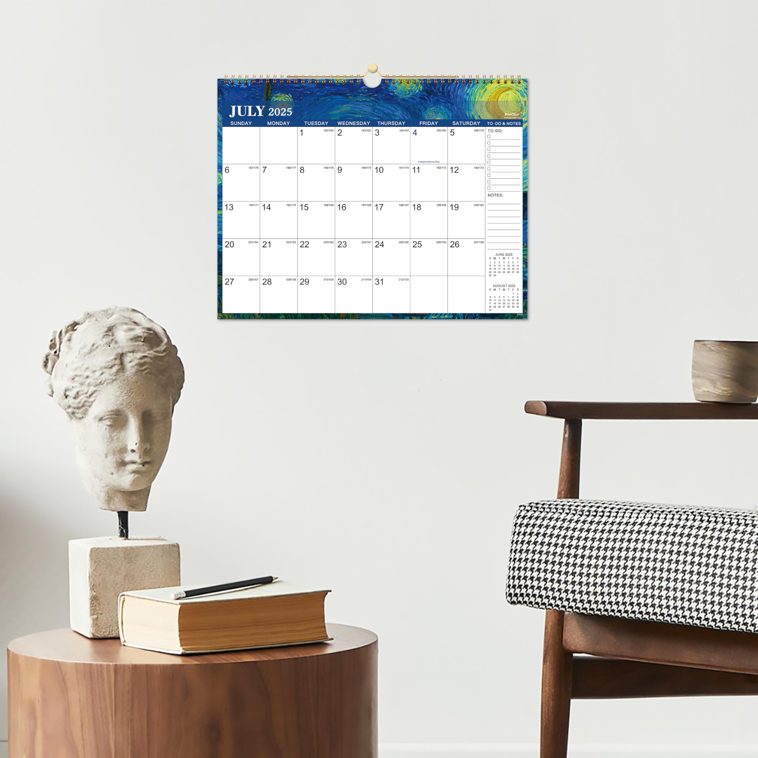2025-2026 Wall Calendar | 18-Month Planner from July 2025 to December 2026 | 14.6
