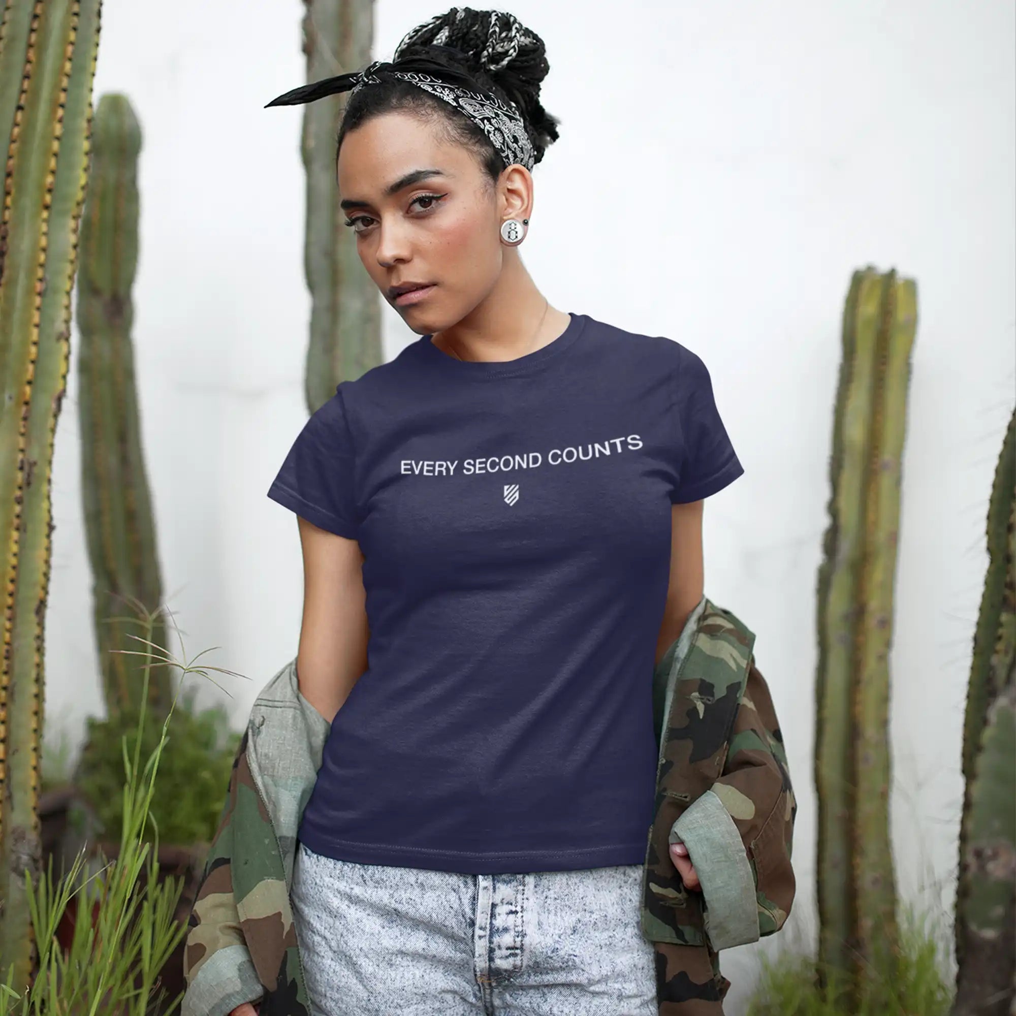 Every Second Counts Motivational T-Shirt for Men & Women - Comfortable Cotton Tee for Workouts, Gym, Running & Casual Wear