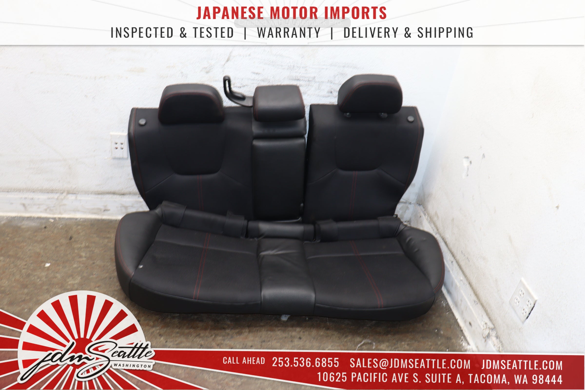 JDM 08-14 Subaru WRX STI OEM Version 10 Seats - Genuine STI Sedan Replacement - Perfect for Racing & Car Enthusiasts