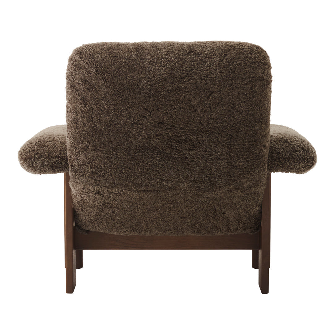 Brasilia Lounge Chair - Mid-Century Modern Accent Chair for Living Room, Bedroom & Office - Comfortable Upholstered Armchair with Wooden Legs