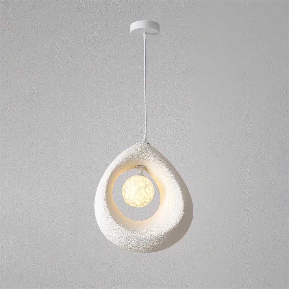 Tricia Pendant Lamp - Modern Hanging Light Fixture for Dining Room, Kitchen Island & Bedroom | Elegant Glass Shade with Gold Finish