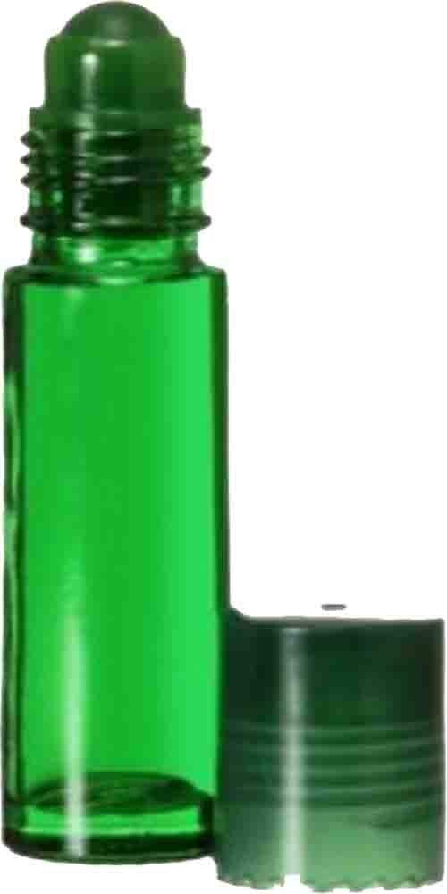 10ml Glass Roll-On Bottles for Essential Oils, Aromatherapy, Perfume & Cologne - Plastic Roller (Green/Clear) with Pipettes - Pack of 288 - Perfect for DIY Blends, Travel & Gift Sets
