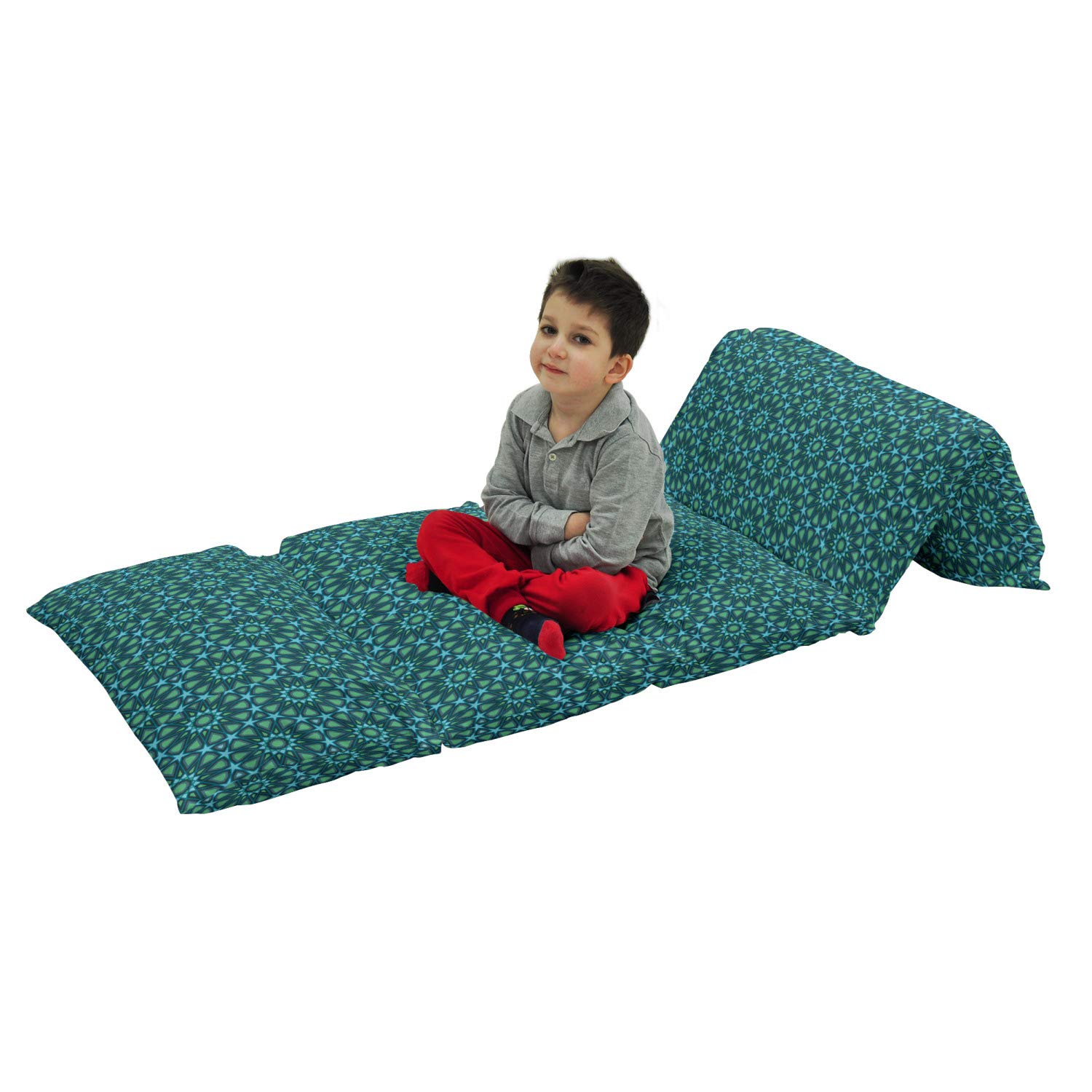 Ambesonne Lattice Floor Pillow Lounger Cover - Moroccan Intricate Pattern Oriental Design, 88