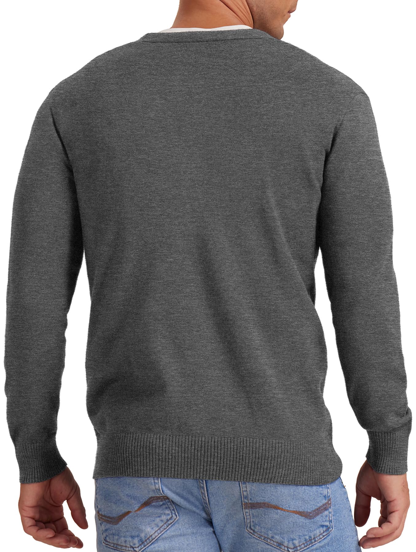 Vintage Striped Long Sleeve Cardigan Sweater for Men - Button V Neck Knit Pullover | Casual Fall & Winter Layering, Office Wear, Date Night Outfits