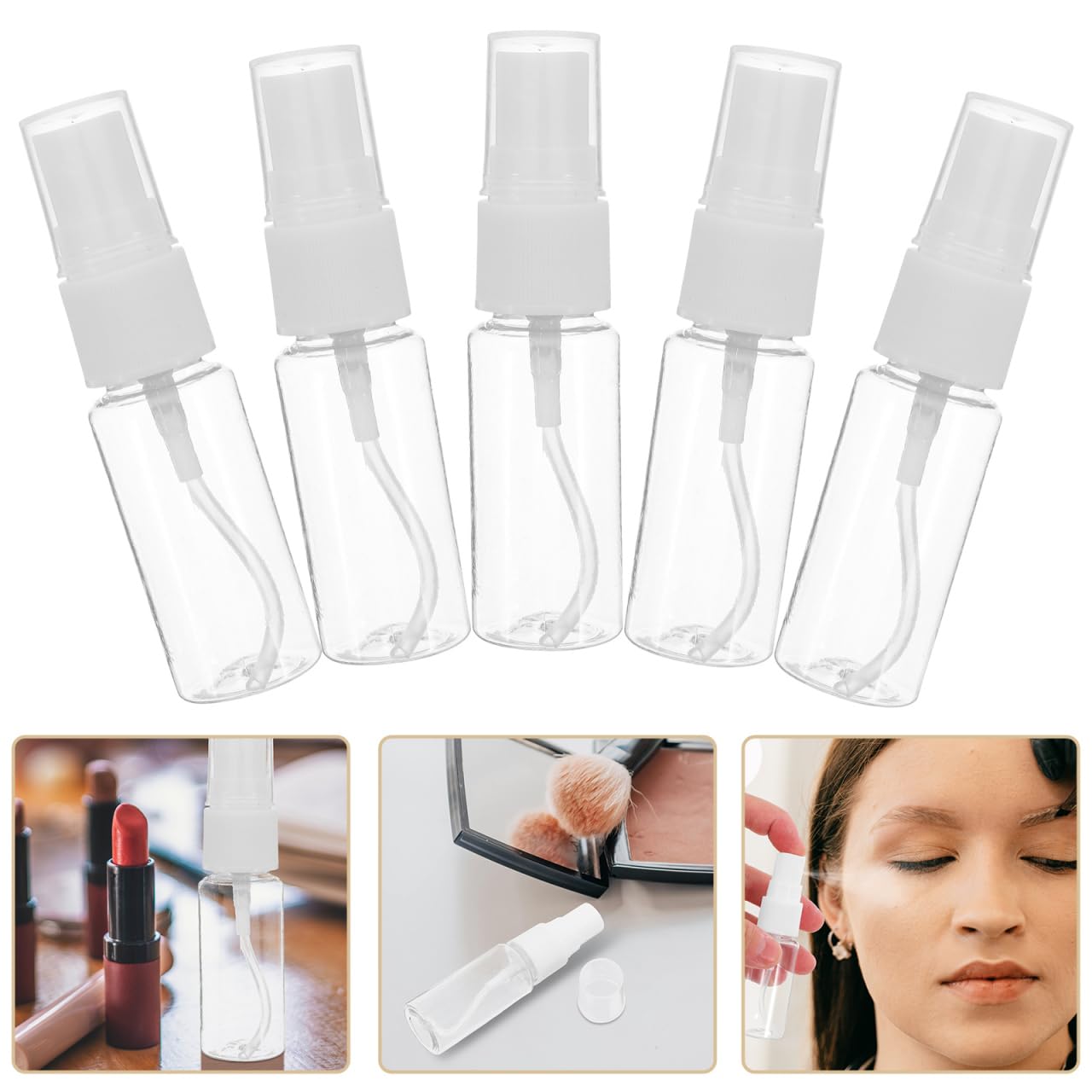 20 Pack 20ml Small Spray Bottles - Travel Size Empty Plastic Fine Mist Spray Bottles for Toiletries, Hair Care, Essential Oils & DIY Solutions | Perfect for Travel, Gym, Home & Office Use