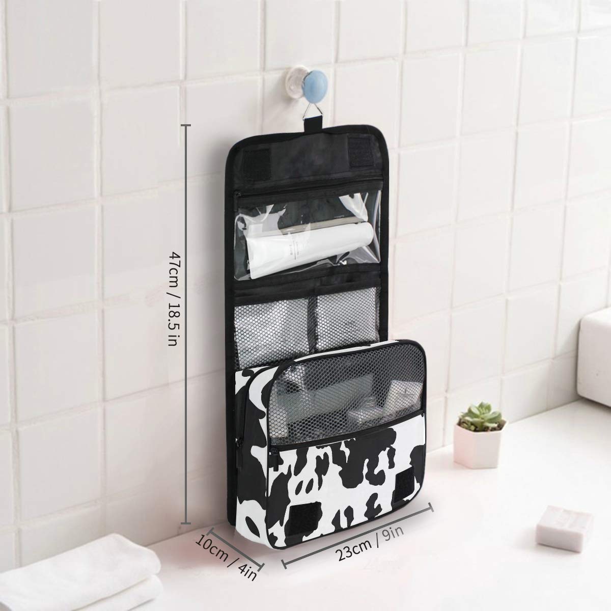 Hanging Travel Toiletry Bag Kit - Waterproof Cosmetic Organizer for Men & Women - Perfect for Camping, Gym, Business Trips & Air Travel