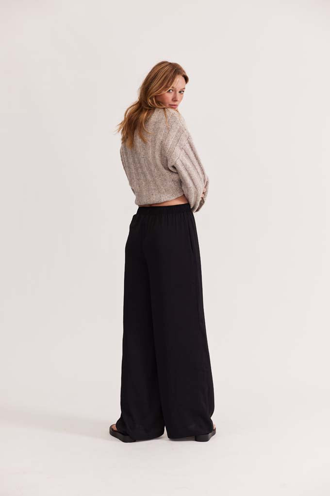 Stylish Maja Ribbed Jumper Sweater - Cozy Oat & Marle Color Knit Pullover for Women | Perfect for Fall Layering, Casual Outfits & Coffee Dates