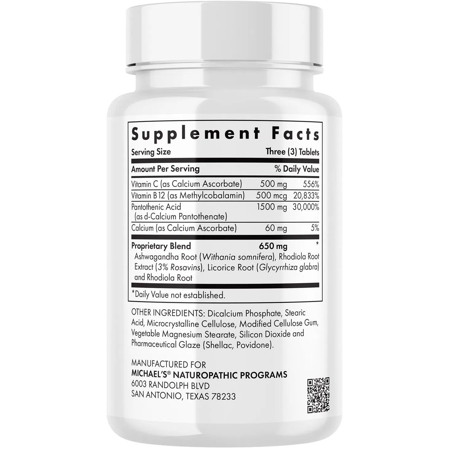 Michael's Health Energy Adrenal Support Supplement - Natural Adrenal Fatigue Relief & Stress Support for Men & Women - Boost Energy, Reduce Fatigue - Perfect for Busy Professionals & Active Lifestyles