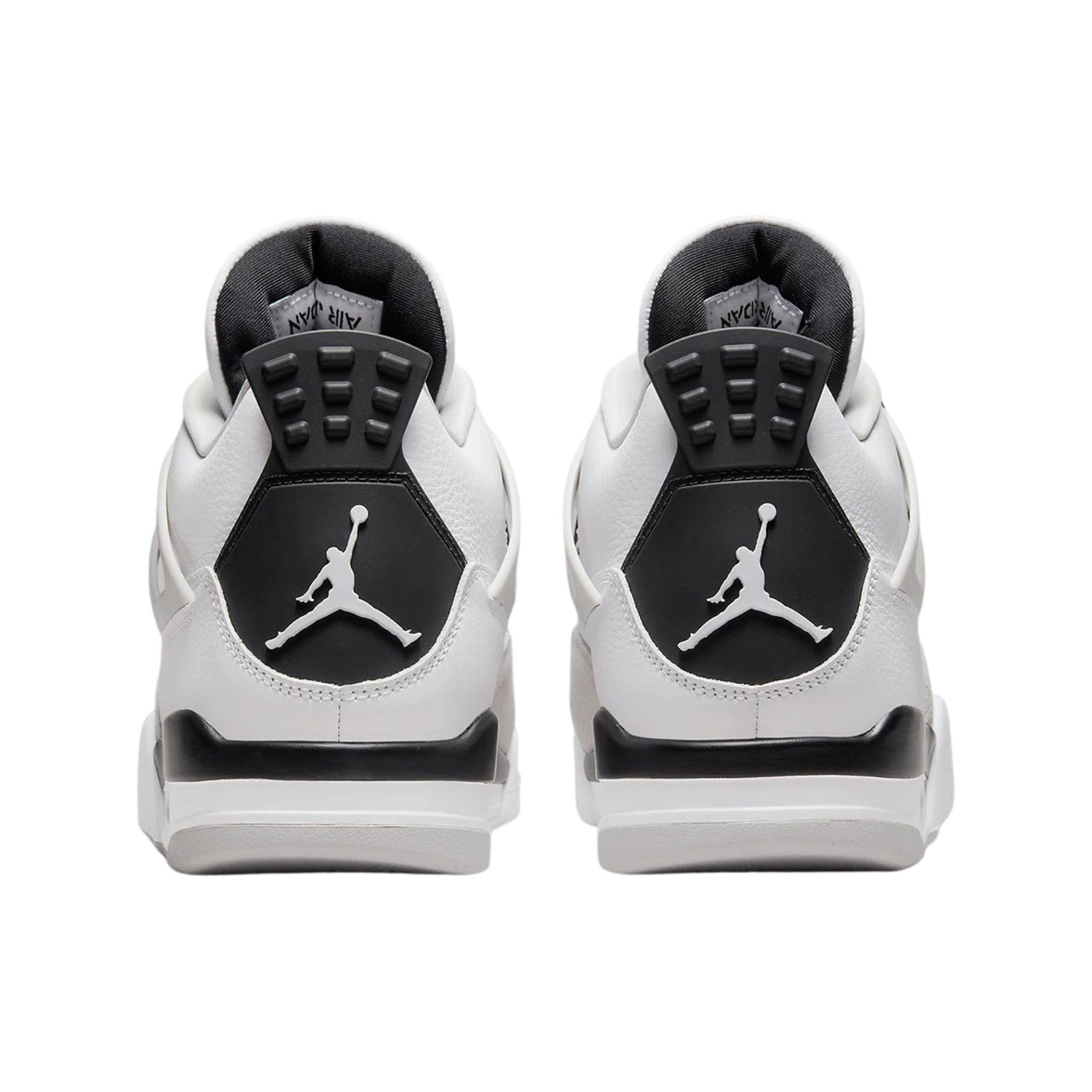 Air Jordan 4 Retro Military Black White Black Neutral Grey Men's Basketball Shoes - Perfect for Streetwear, Sneaker Collection & Casual Fashion