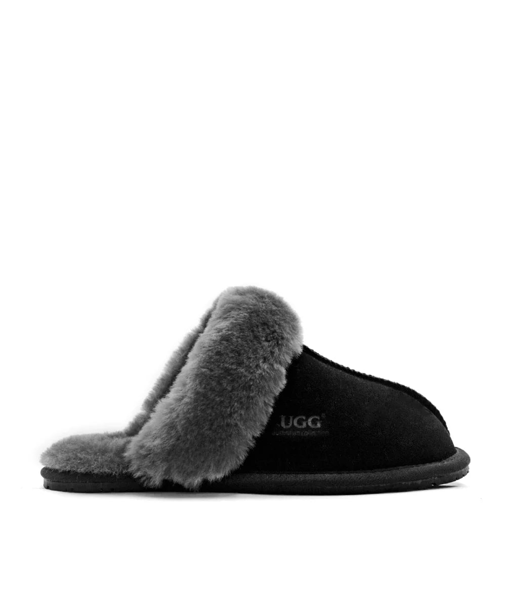 Cozy Women's UGG Snuggly Slippers - Soft Indoor/Outdoor House Shoes for Winter Comfort & Warmth - Perfect for Lounging, Relaxing at Home or Quick Outdoor Errands