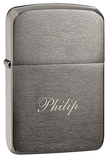 Custom Engraved Black Ice Zippo Lighter - Personalized Windproof Metal Lighter for Men & Women - Perfect for Gifts, Camping, Travel & Collectibles