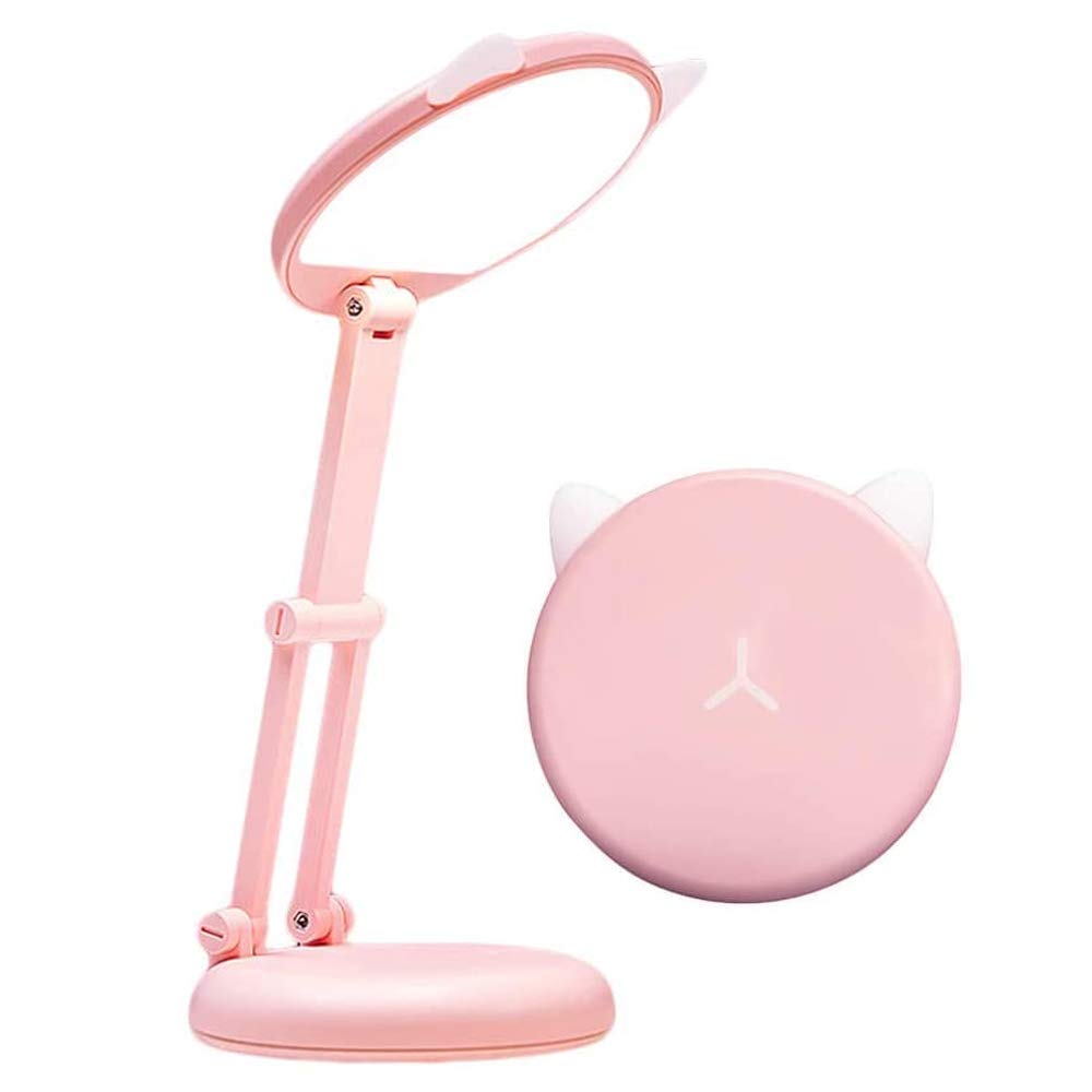Dimmable LED Desk Lamp with USB Charging Port & Battery Power - Adjustable Brightness Reading Light for Study, Office, Bedroom & Dorm - Portable Table Lamp for Night Reading, Work & Home Decor