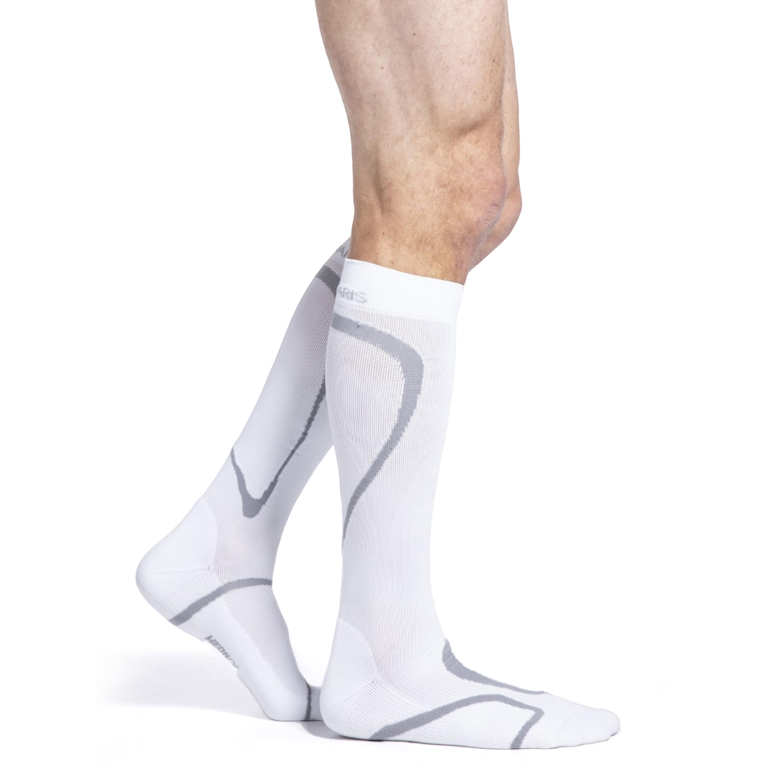 Sigvaris Motion 412 High Tech Knee High Compression Socks - 20-30 mmHg Gradient Support for Women & Men - Sig412C - Ideal for Travel, Running & Varicose Vein Relief