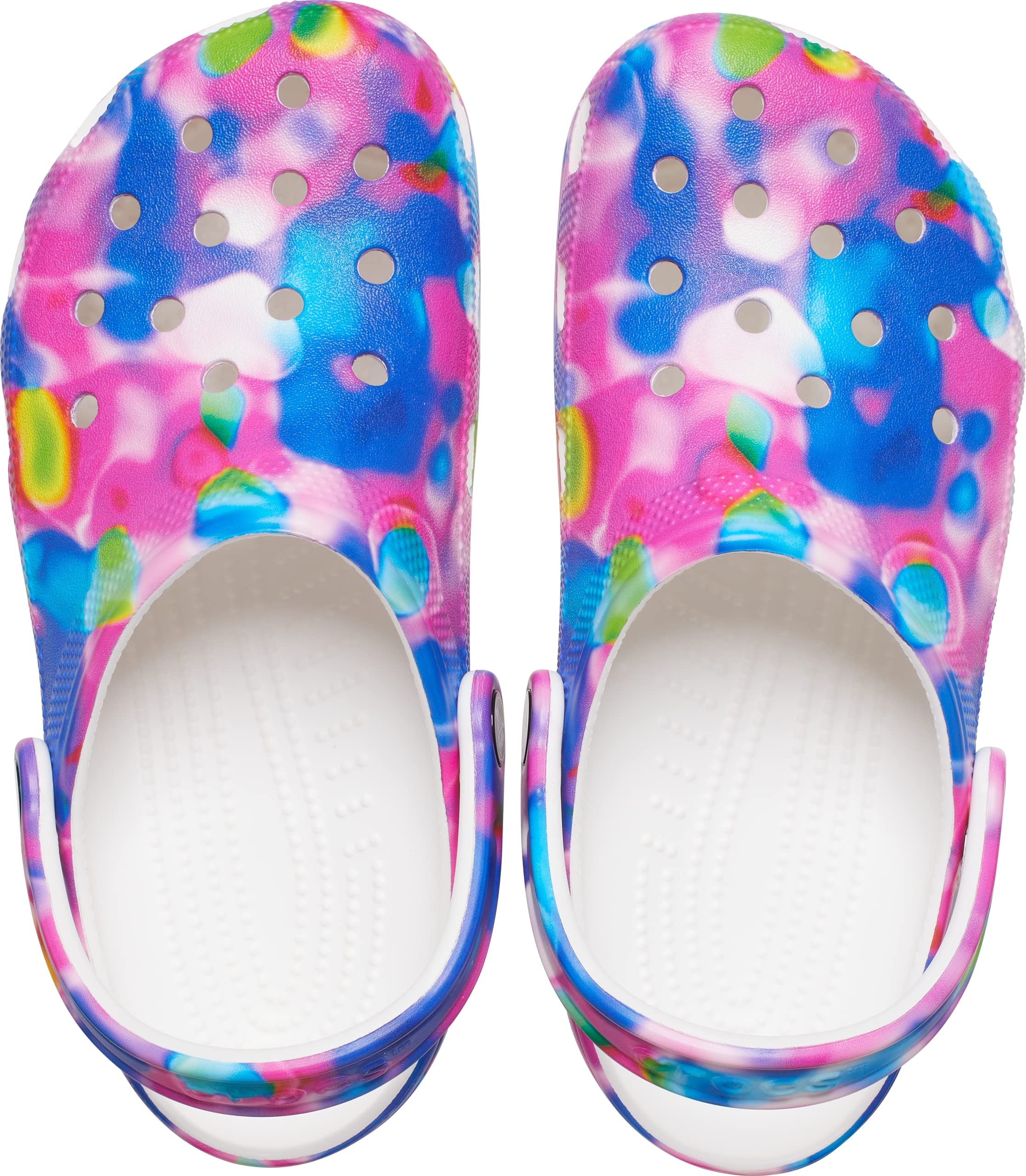 Crocs Classic Solar Rainbow Clogs - Comfortable Unisex Slip-On Shoes for Men & Women | Perfect for Beach, Pool, Garden & Casual Wear