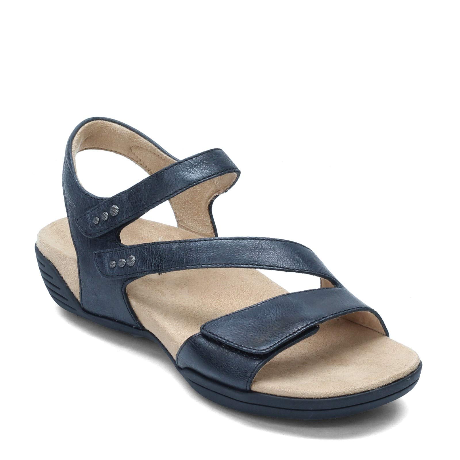Women's Comfortable Flat Sandals - Black Size 6.5 | Breathable Summer Casual Shoes for Beach, Walking & Outdoor Activities