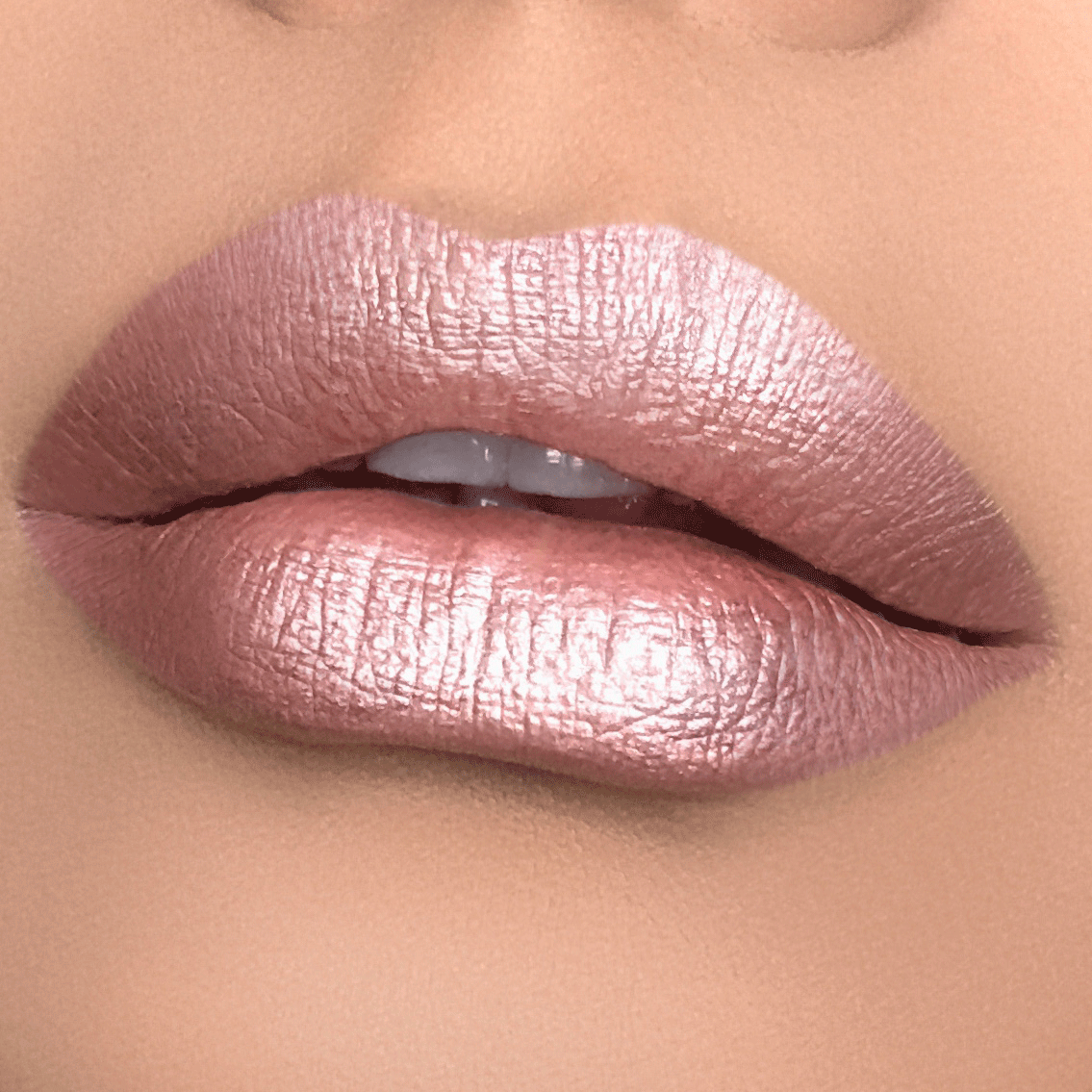 Soft Box Liquid Lipstick - Pale Nude Pink with Silver & Gold Shimmer | Long Lasting Hydrating Matte Lipstick for Everyday Wear & Special Occasions