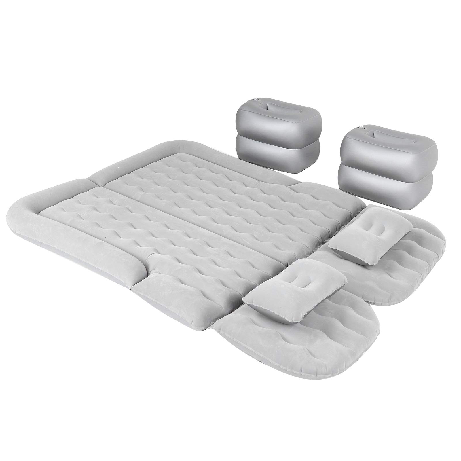 AYNEFY Inflatable Car Mattress for SUV - Thickened Portable Air Mattress for Travel & Camping | Vehicle Sleeping Pad, Travel Bed Accessory (Gray) - Perfect for Road Trips, Camping, and Outdoor Adventures