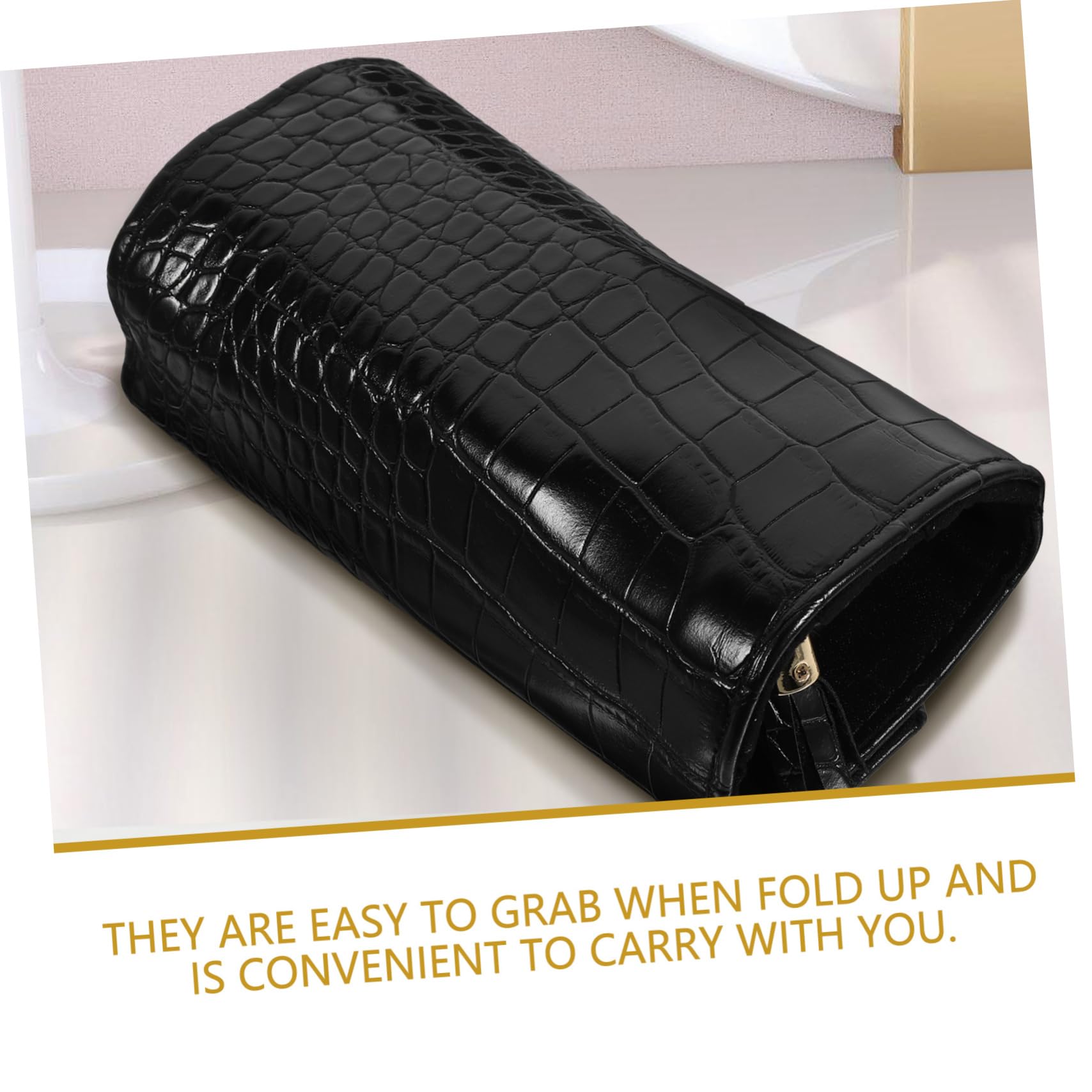 Ciieeo Travel Jewelry Organizer Roll - PU Leather Jewelry Case for Necklaces, Rings & Earrings - Compact & Scratch-Resistant Storage Pouch for Women - Perfect for Vacation, Business Trips & Daily Use