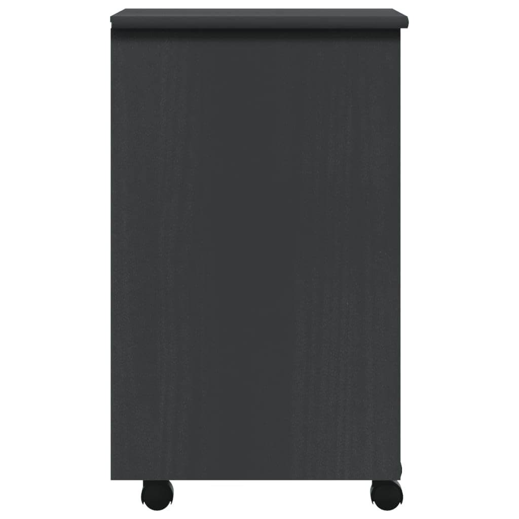 4-Drawer Rolling Dresser with Wheels - Mobile Wooden Chest Organizer for Office, Bedroom & Home - 13.4