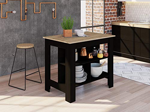 Black Wengue/Light Oak