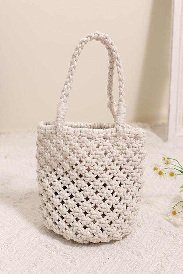 Stylish Woven Hollow Straw Tote Bag for Women - Trendy Summer Beach Bag, Boho Chic Handbag for Outings, Picnics, and Vacation Accessories